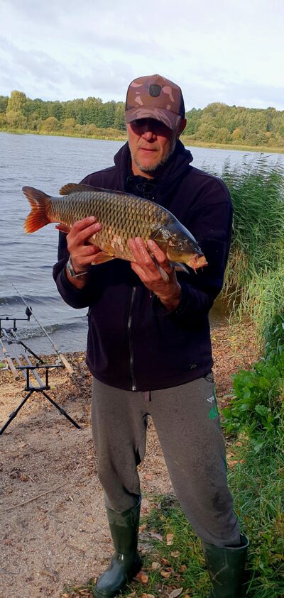 Mirror carp, 3.2 kg — Neman River