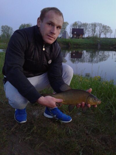 Tench, 1.2 kg — Rūdaičių