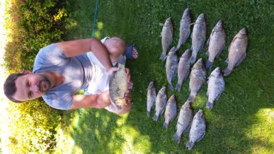 Crucian carp, 0.9 kg — Kaunas reservoir